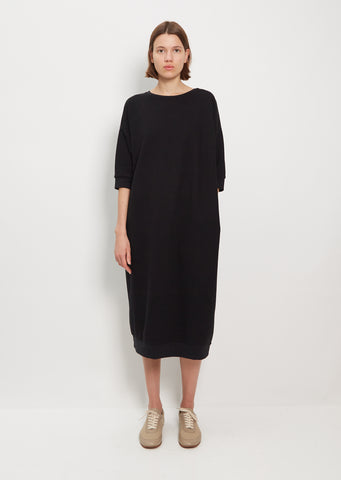 Ivy Sweatshirt Dress — Black