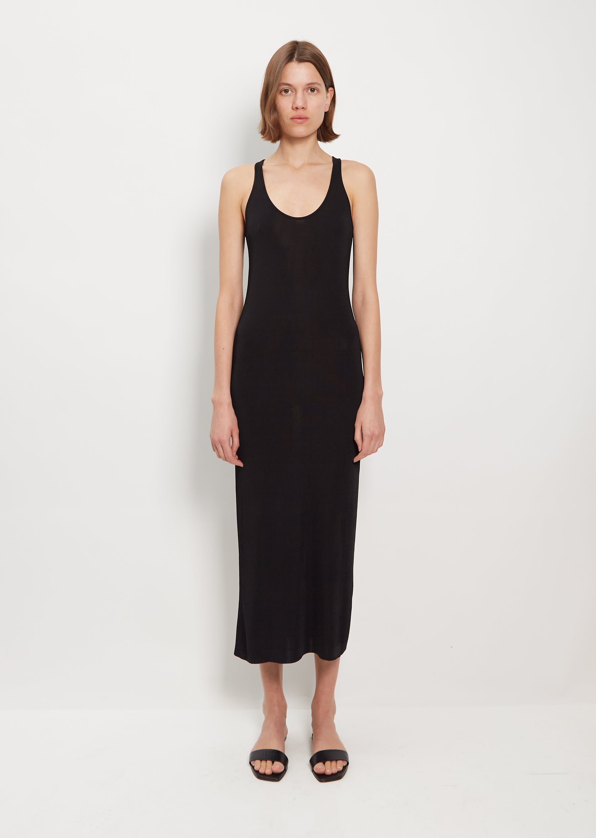 the row black dress Mia Dress Black The Row