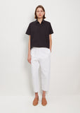 Tapered Pullon Trousers — White