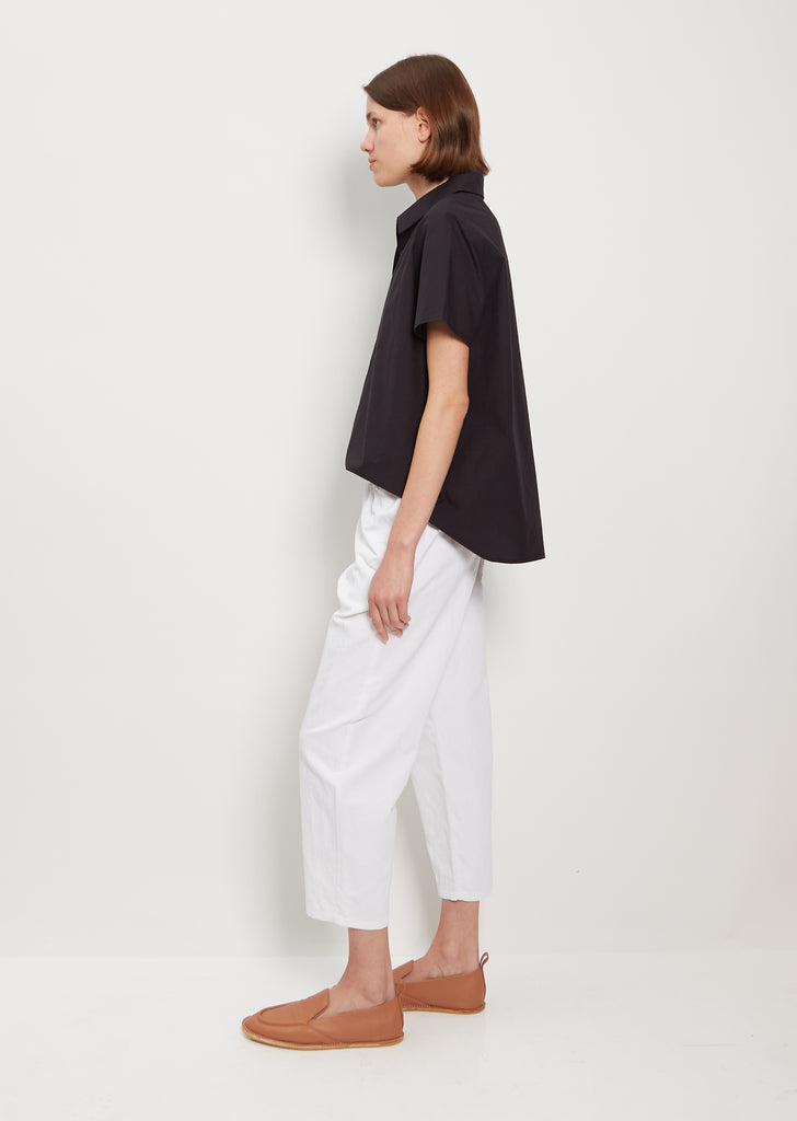 Tapered Pullon Trousers — White