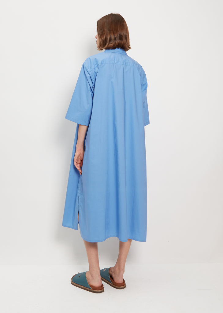 Dillion Cotton Shirt Dress — Blue Sky