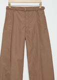 Men's Belted Easy High-Waisted Pants