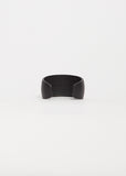Curved Coated Bracelet — Black