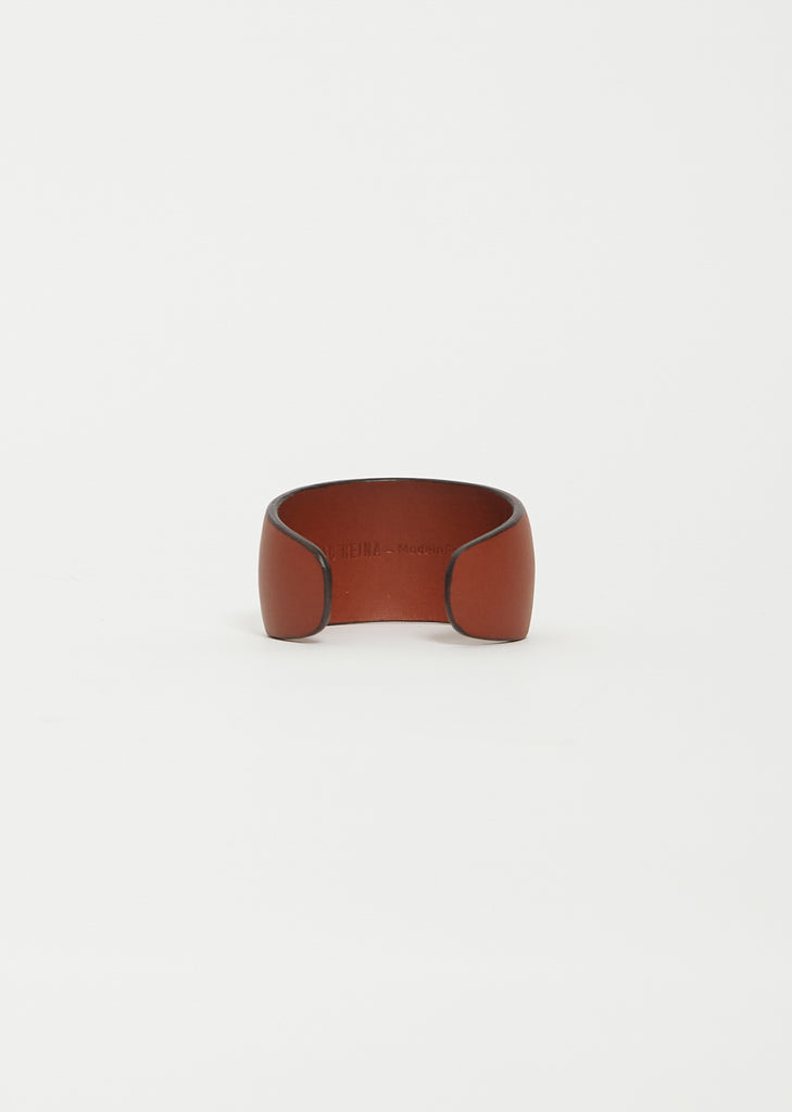 Curved Coated Bracelet — Dark Honey