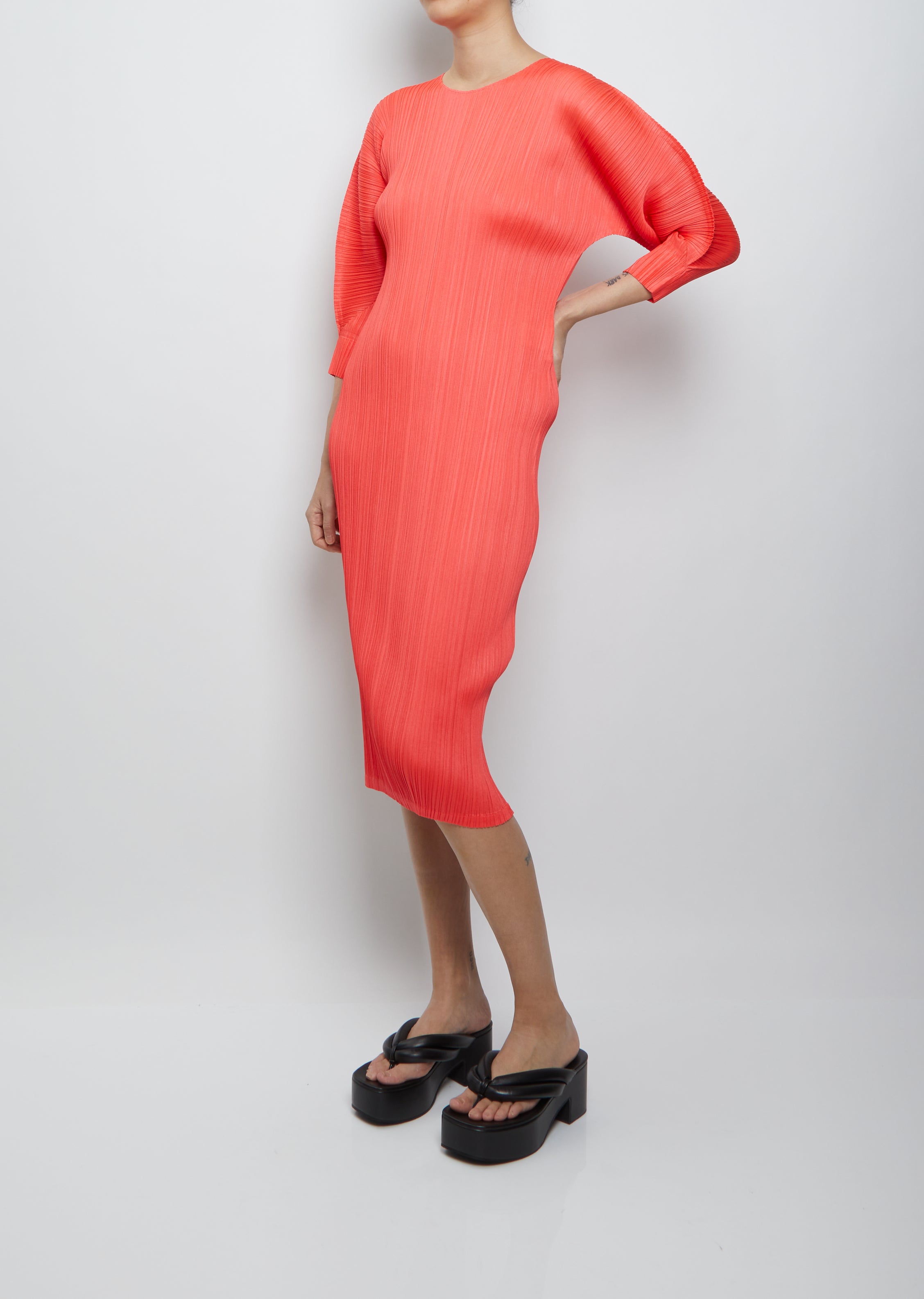 pleats please red dress Pleats Please Issey Miyake Red Monthly Colors November Dress Pleats Please Issey Miyake