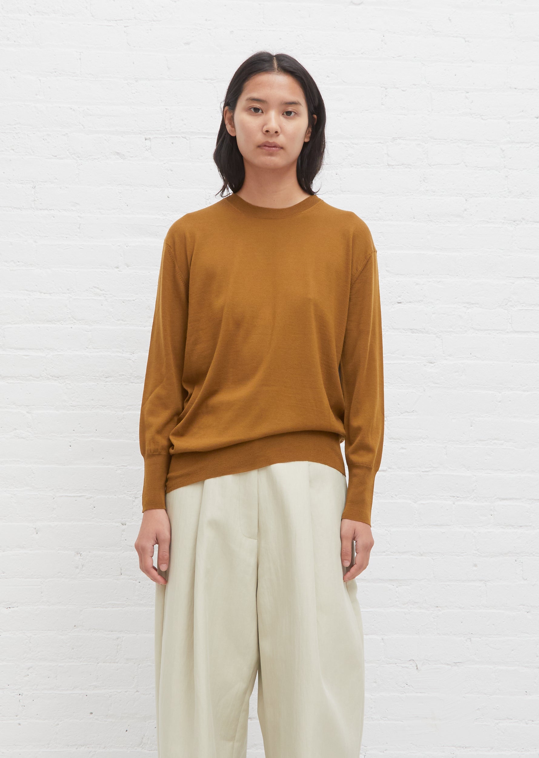Sprune Sprune Asymmetrical Wool Cashmere Sweater – La Garçonne