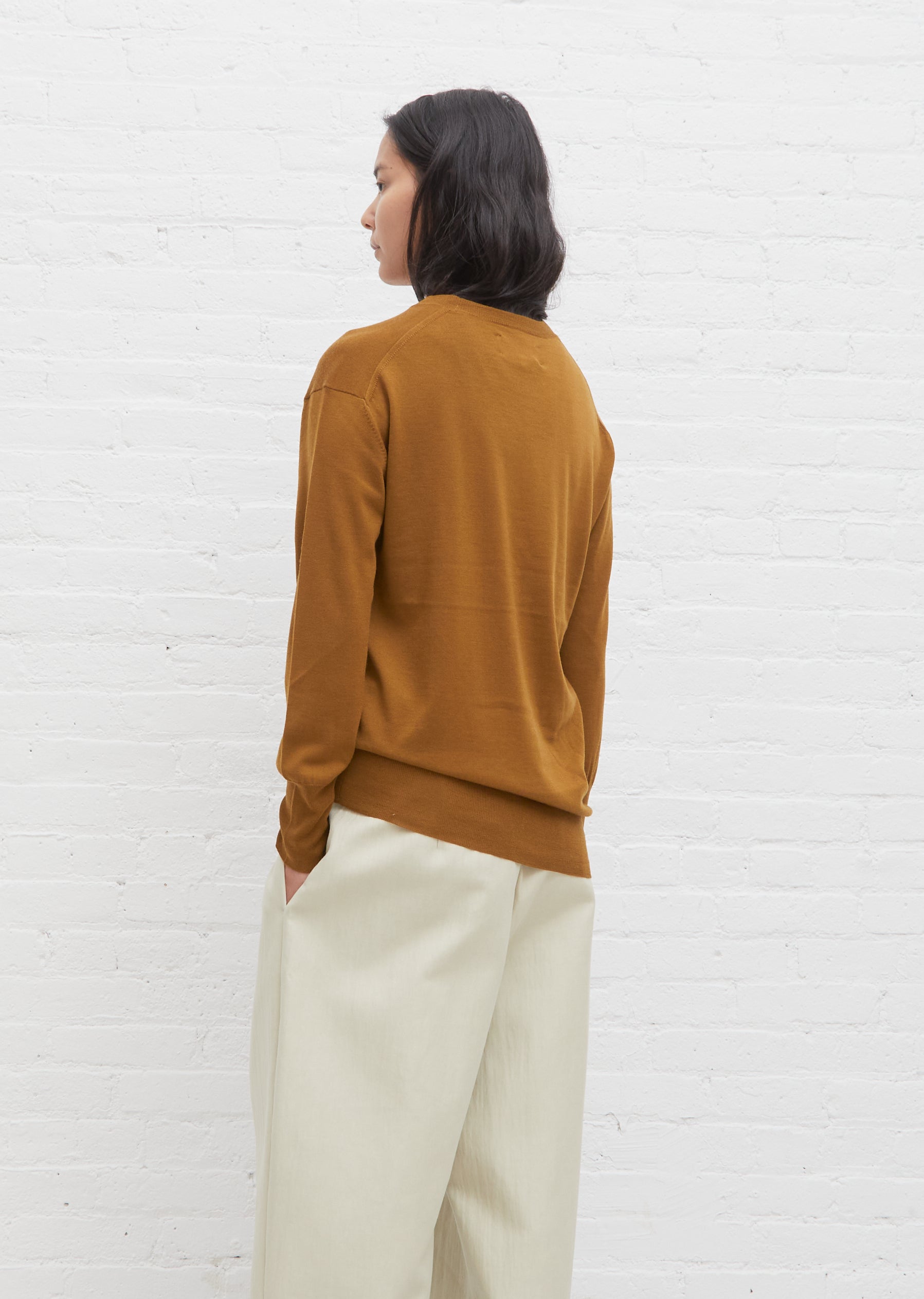 Sprune Sprune Asymmetrical Wool Cashmere Sweater – La Garçonne