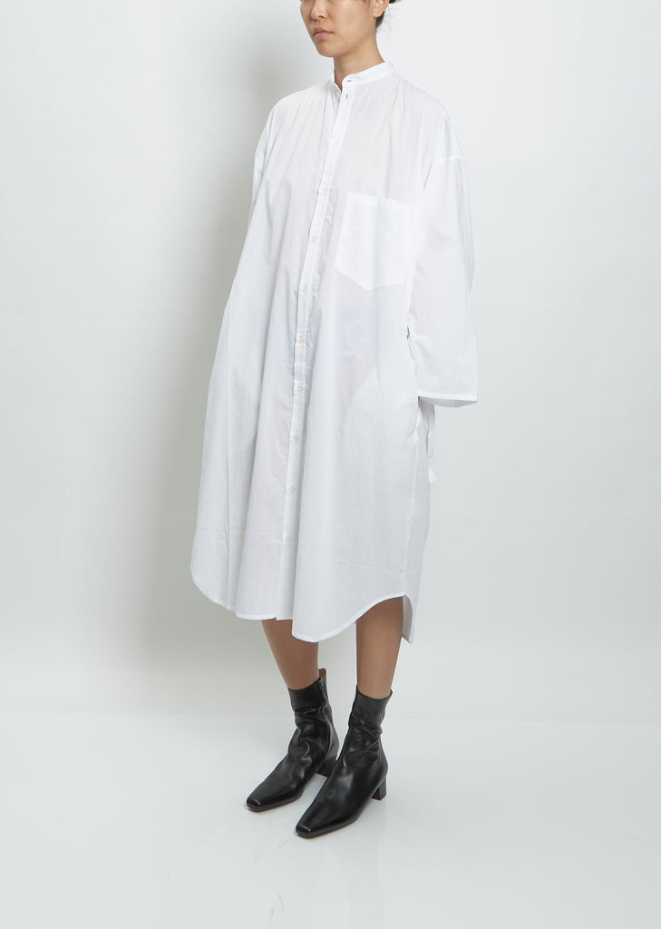 Artist Coat Dress — White