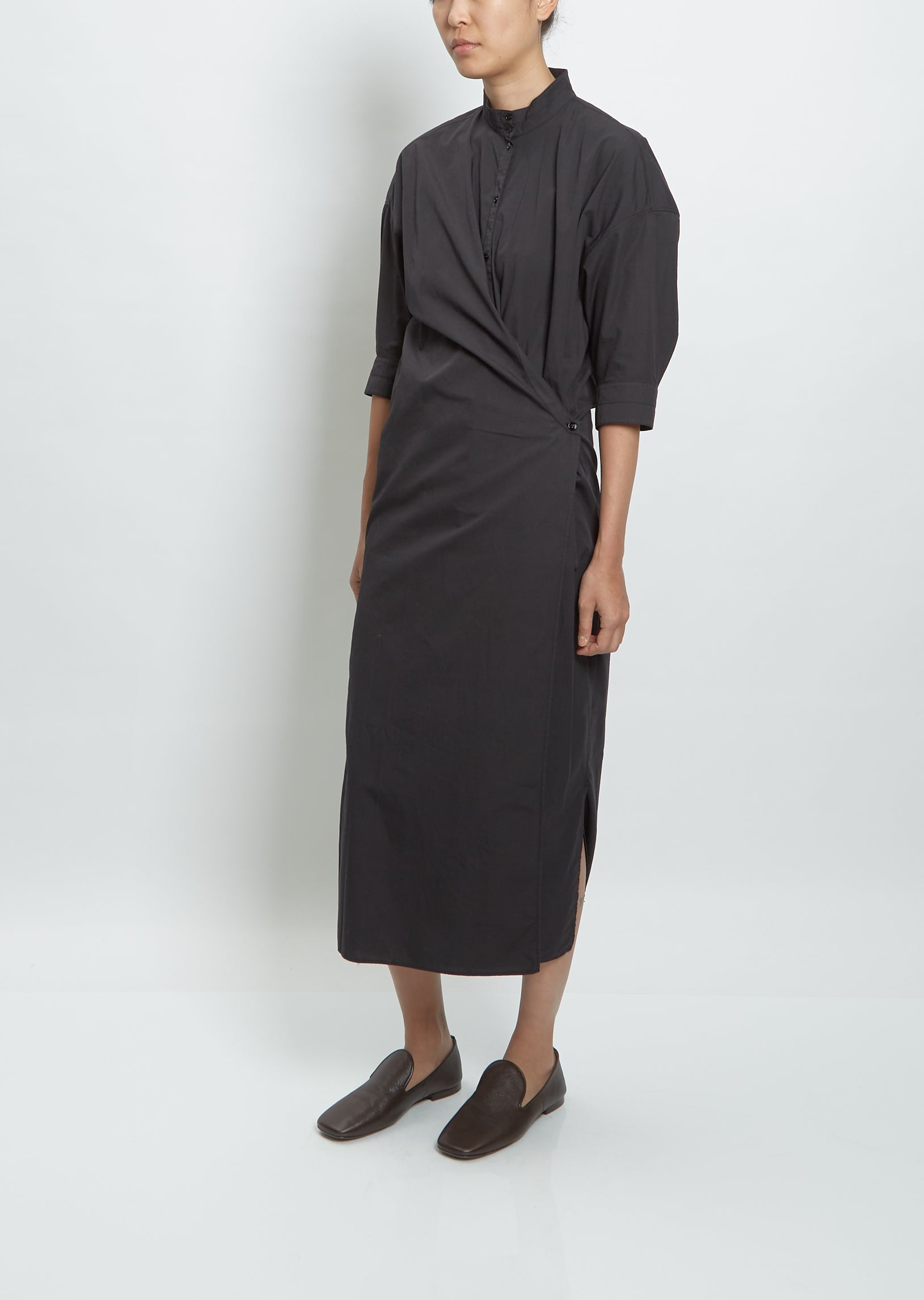 Short Sleeve Twisted Dress La Garonne Short Sleeve Twisted Dress La Garonne