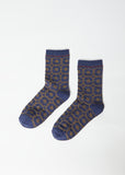 Anemone Socks — Navy