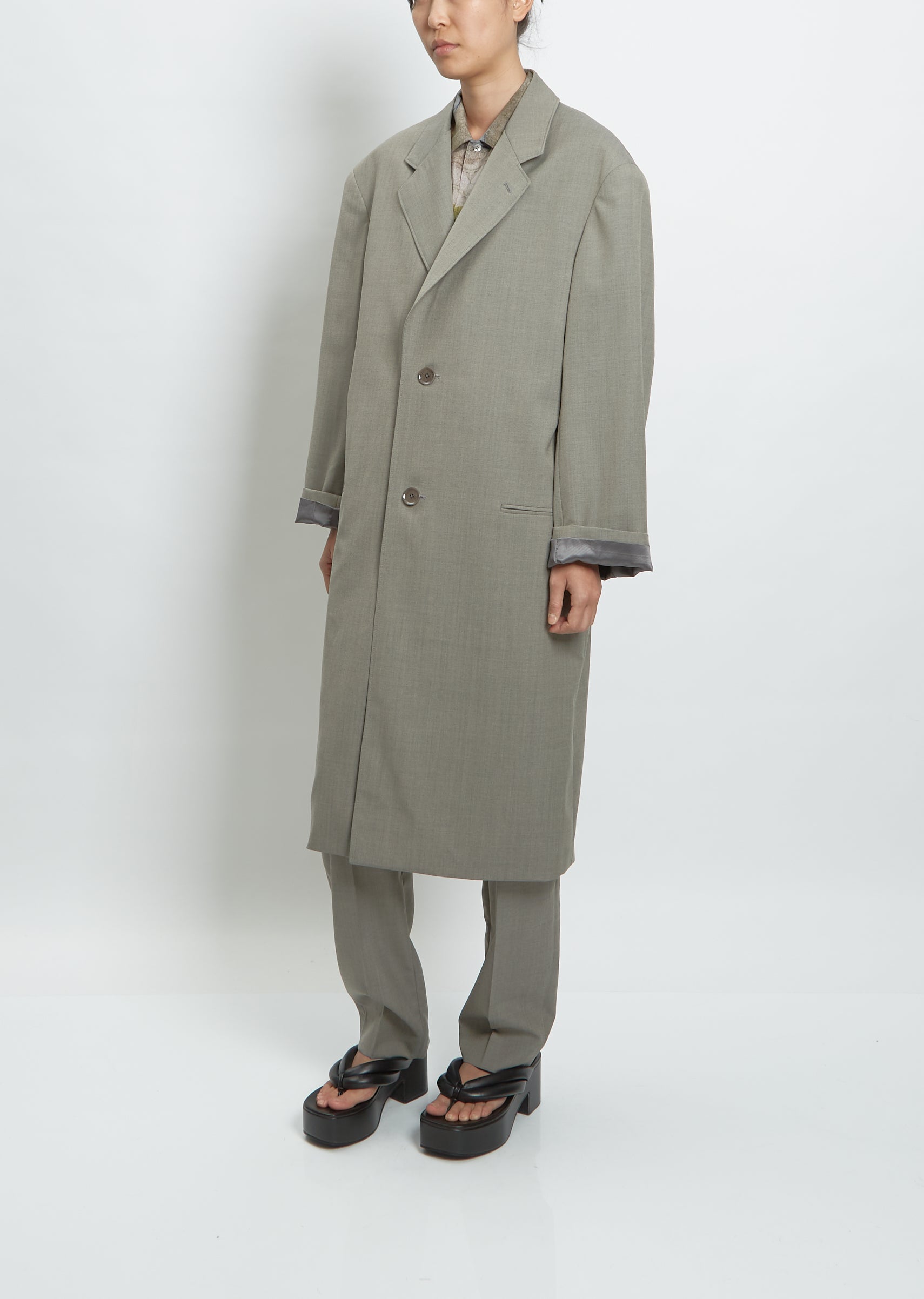 新しく着き 【19AW】LIGHT MELTON DOUBLE-BREASTED COAT | artfive.co.jp