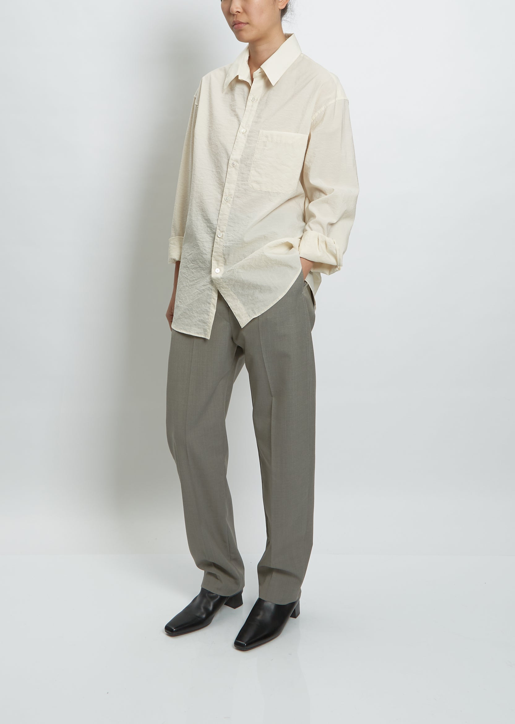 美品】22SS LEMAIRE REGULAR COLLAR LS SH - シャツ