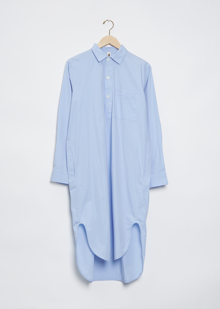 Poplin Night Shirt — Blue