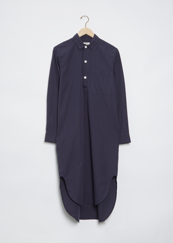 Poplin Night Shirt — True Navy