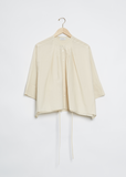 Pleated Blouse — Ivory