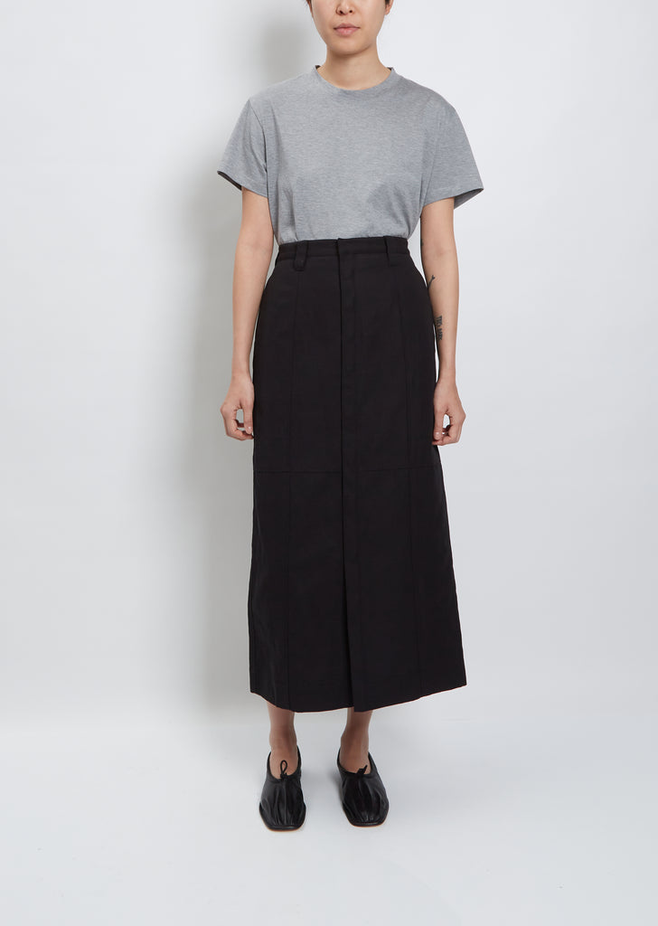 Hard Twist Finx Linen Chino Skirt