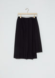 Pleated Asymmetric Skirt