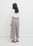 Wrap Front Trousers — Grey