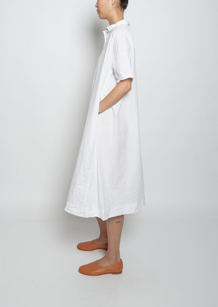 Collar Dress TC — White