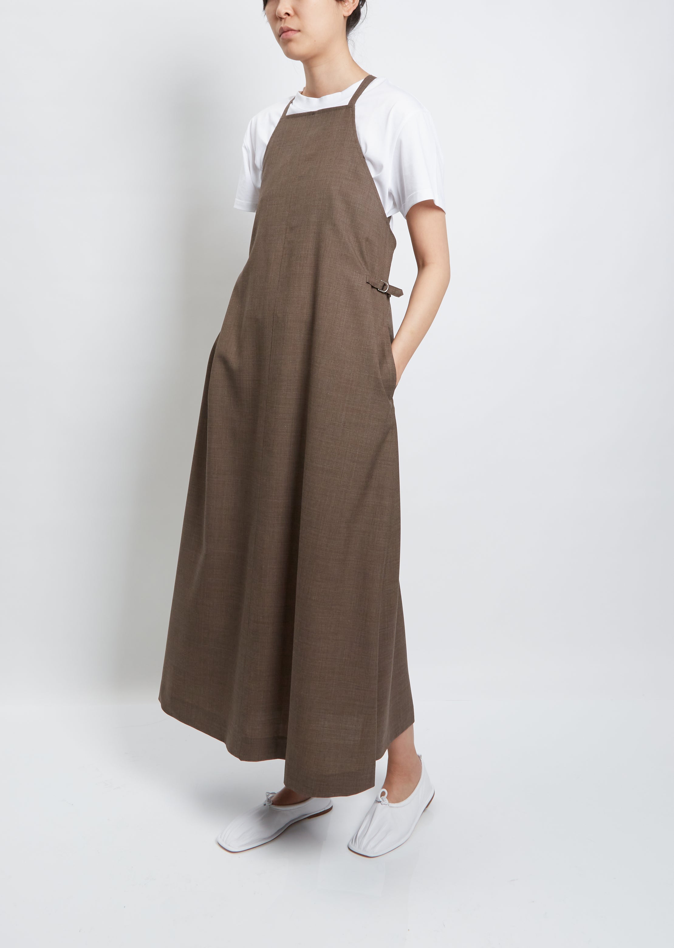 Tropical Wool One Piece Dress – La Garçonne