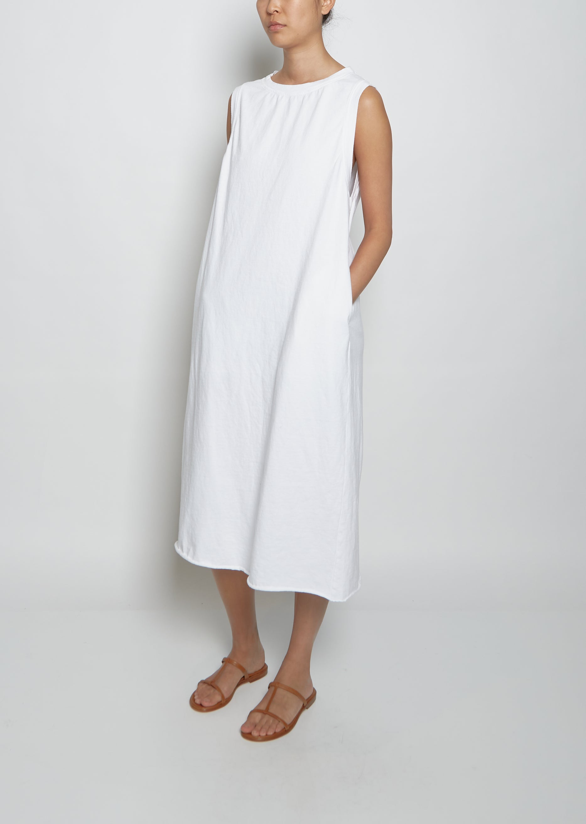 Long Tank Dress HC — White – La Garçonne