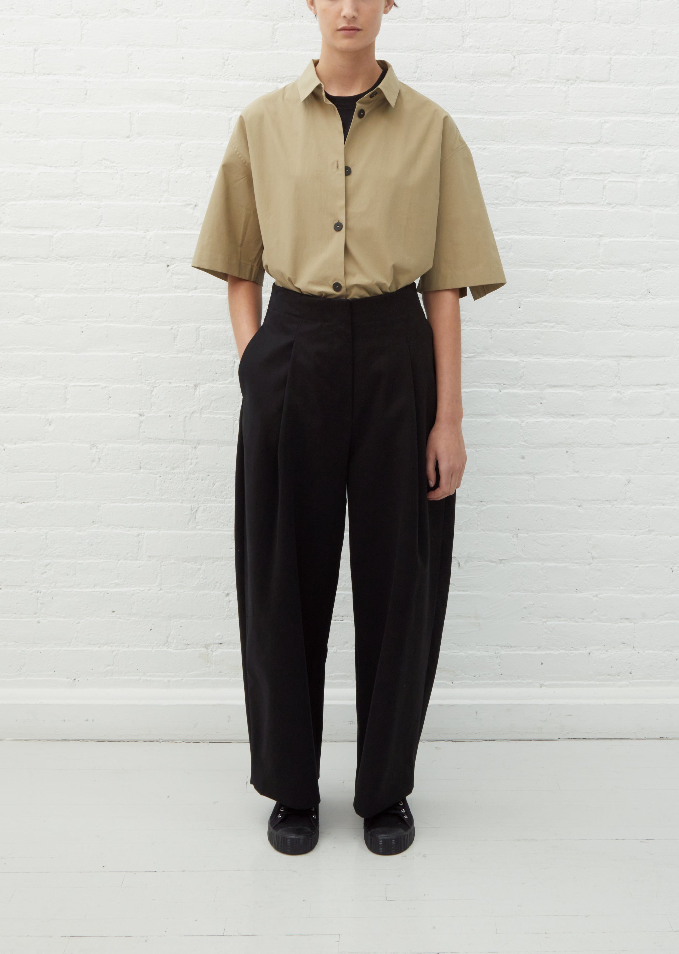 スラックス スラックスSTUDIO NICHOLSON COTTON TWILL PANTS | nate-hospital.com