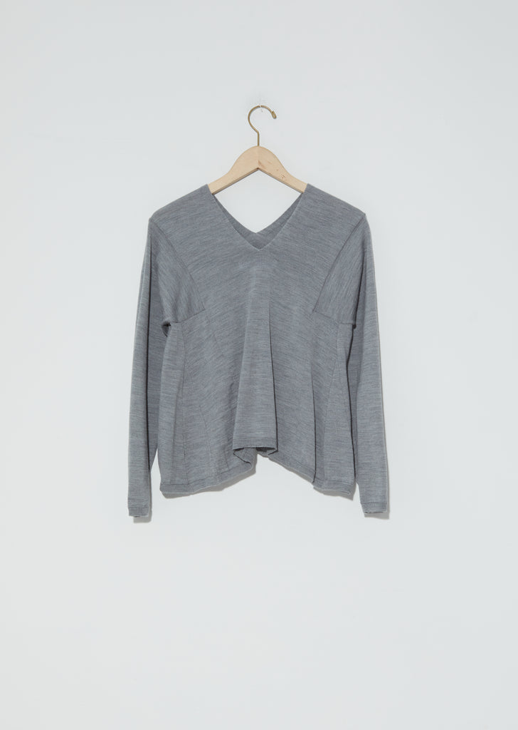 Paneled V-Neck Sweater