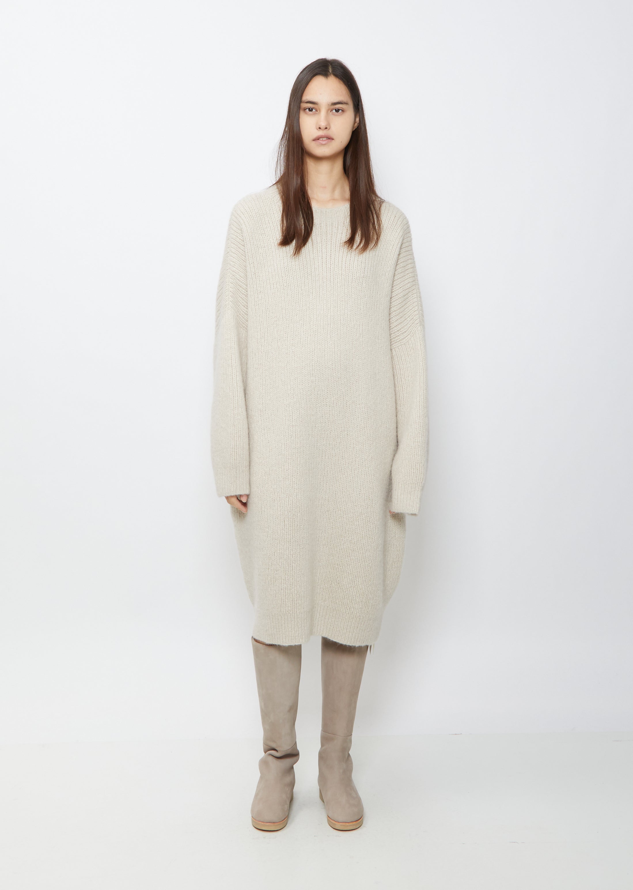lauren manoogian rib dress Lauren Manoogian Bubble Rib Dress - Sandstone