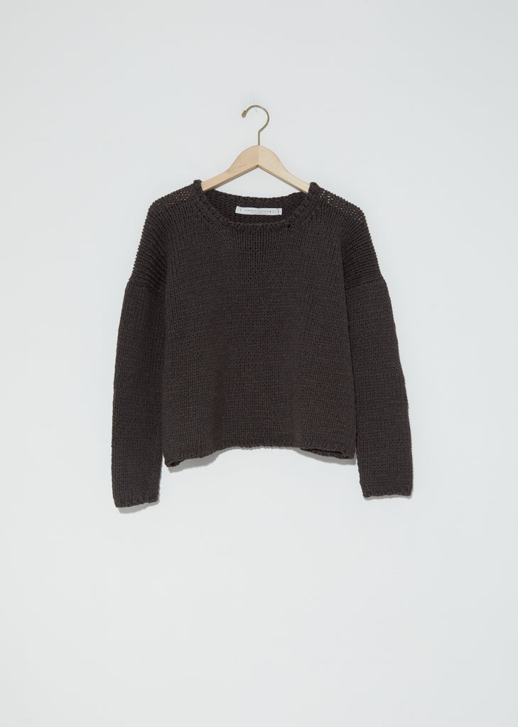 Hand Knit Pullover — Bark