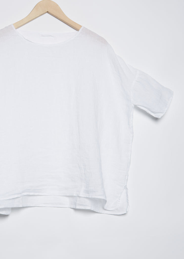 Light Linen T-Shirt — White