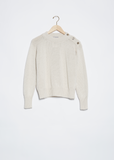 Button Shoulder Sweater