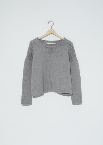 Hand Knit Pullover — Grey