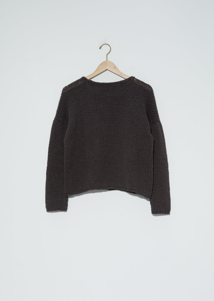 Hand Knit Pullover — Bark