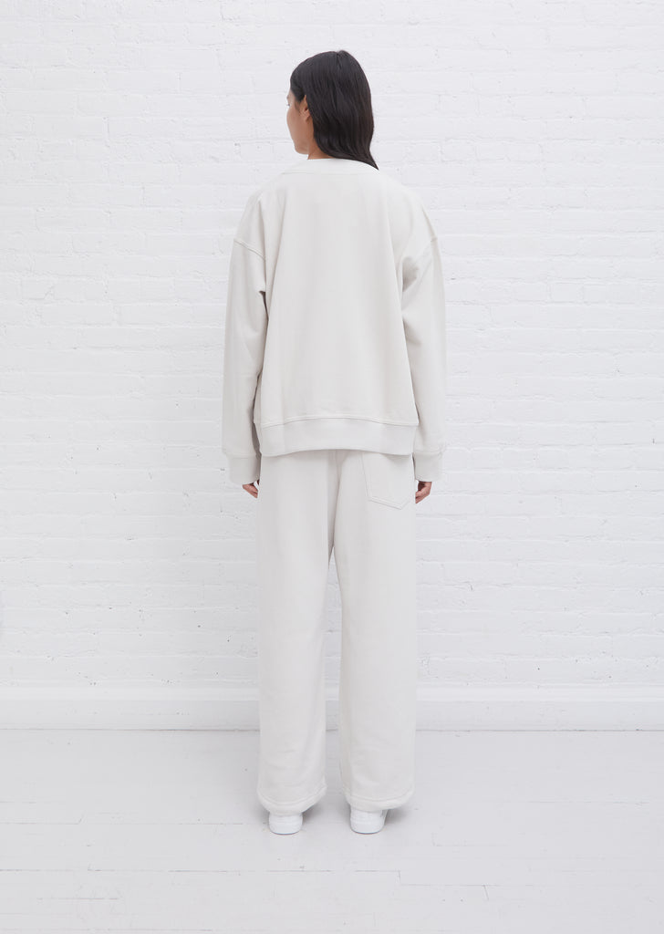 Toulouse Cotton Fleece Sweatshirt — Mastic