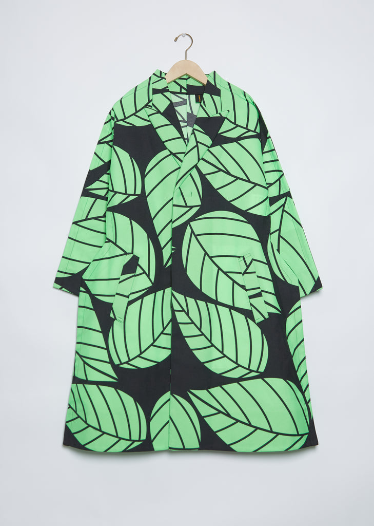 Leaf Print Coat