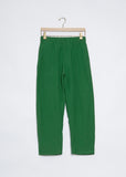 Linen Pullon Trouser — Green