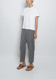 Punch Cropped Pant — Mid Grey