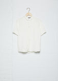 Wrinkle Button Up Blouse — Ivory