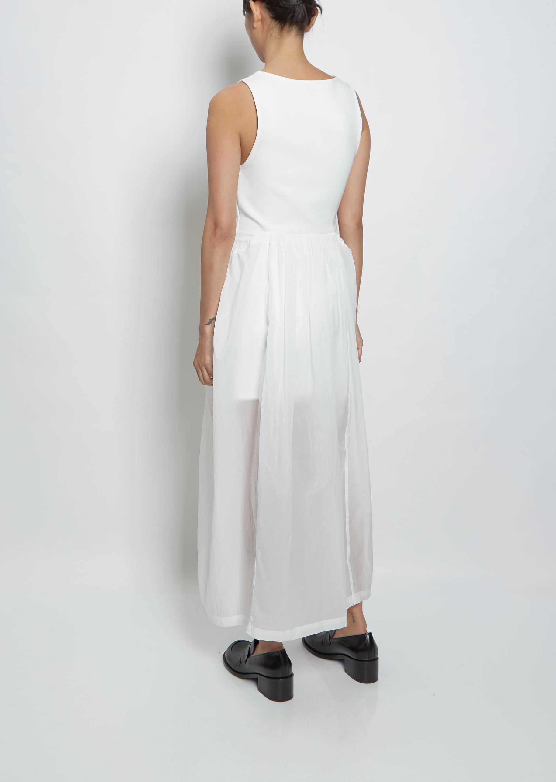 sheer jersey dress Reiss Sheer Jersey Gathered Maxi Dress in Black