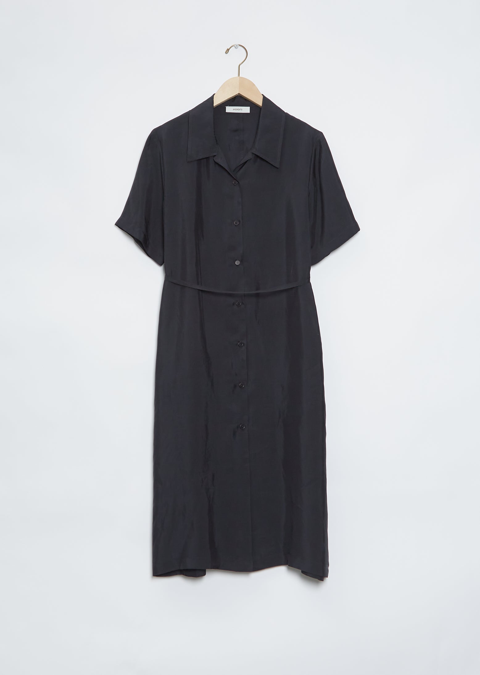 Cupra Shirt Dress — Dark Navy – La Garçonne Cupra Shirt Dress — Dark Navy – La Garçonne