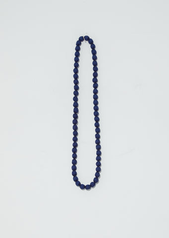 Indigo Silk Long Necklace