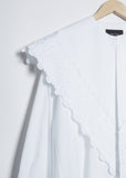 Masculine Collar Shirt — White