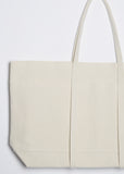 Washed Canvas 6-Pocket Tote M — White