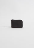 Mini Zipped Wallet — Black