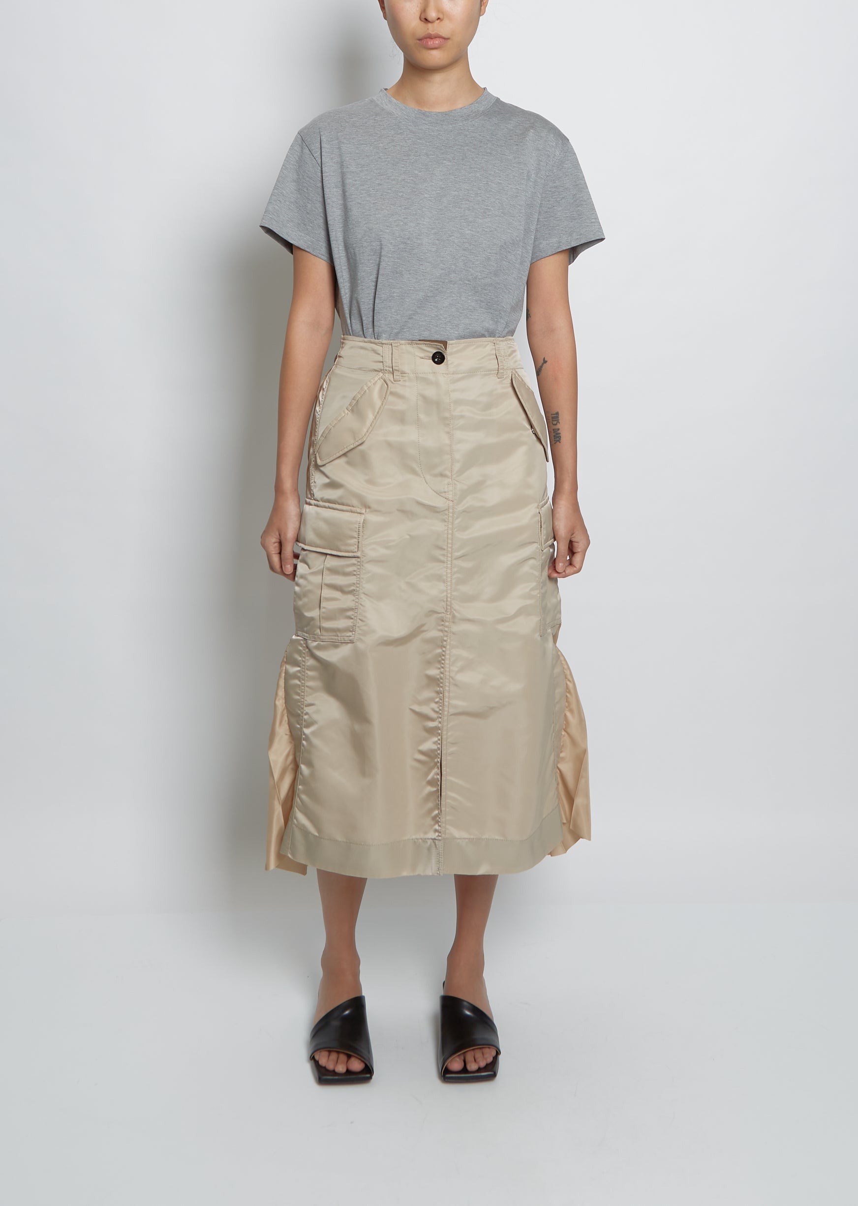 Nylon Twill Skirt – La Garçonne