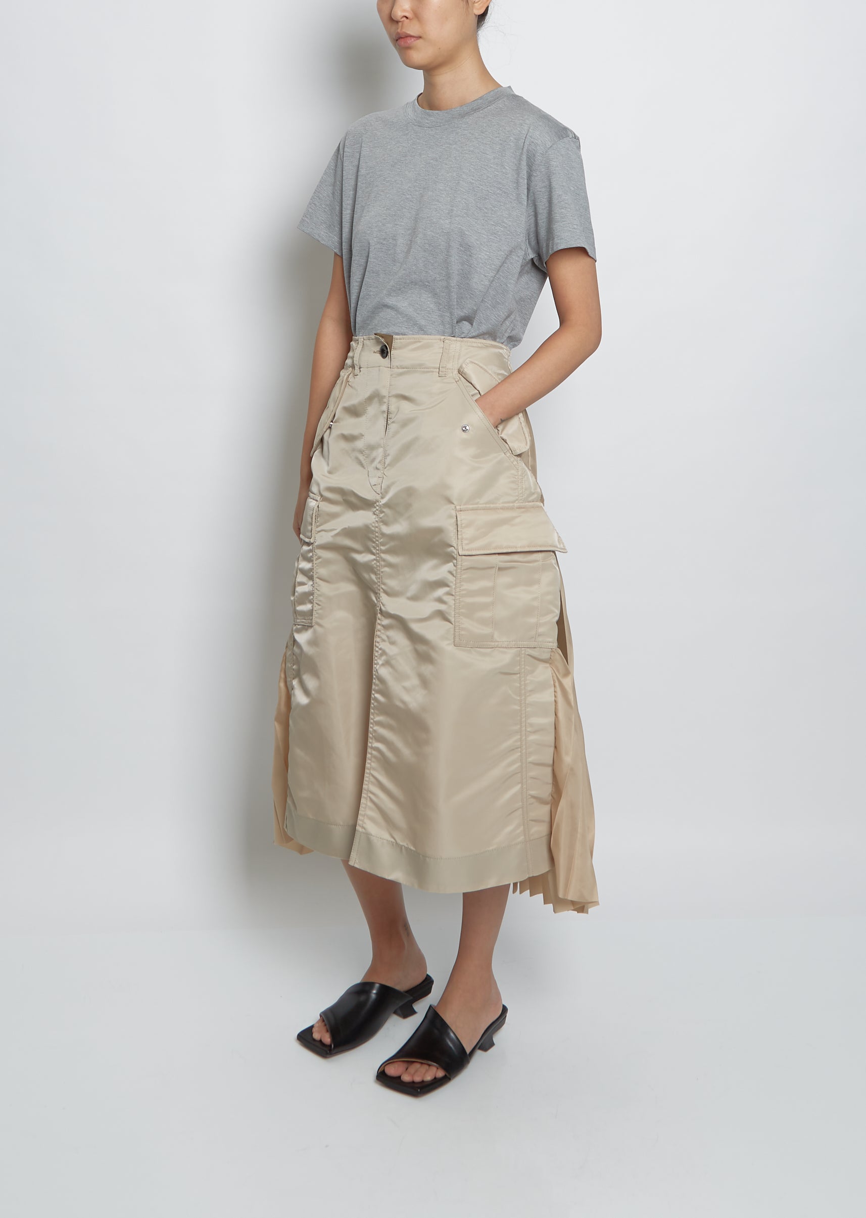 Nylon Twill Skirt – La Garçonne