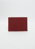 Washed Canvas Pouch L — Burgundy