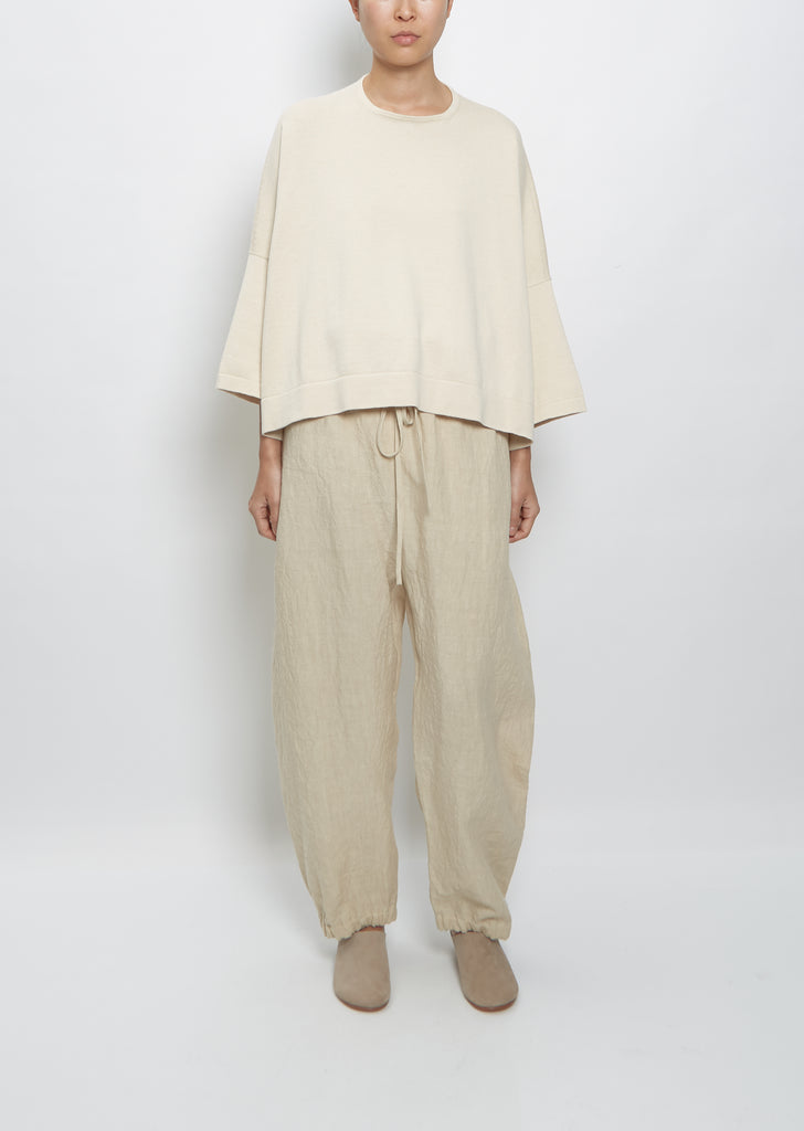 Wide Tee — Natural