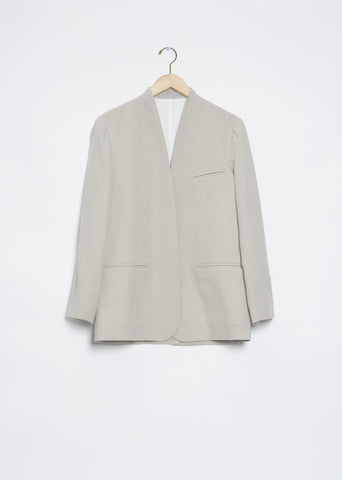 Tailored Collarless Jacket