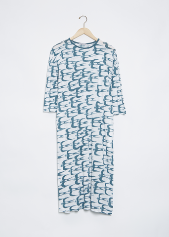 Hello Swallow Dress — White